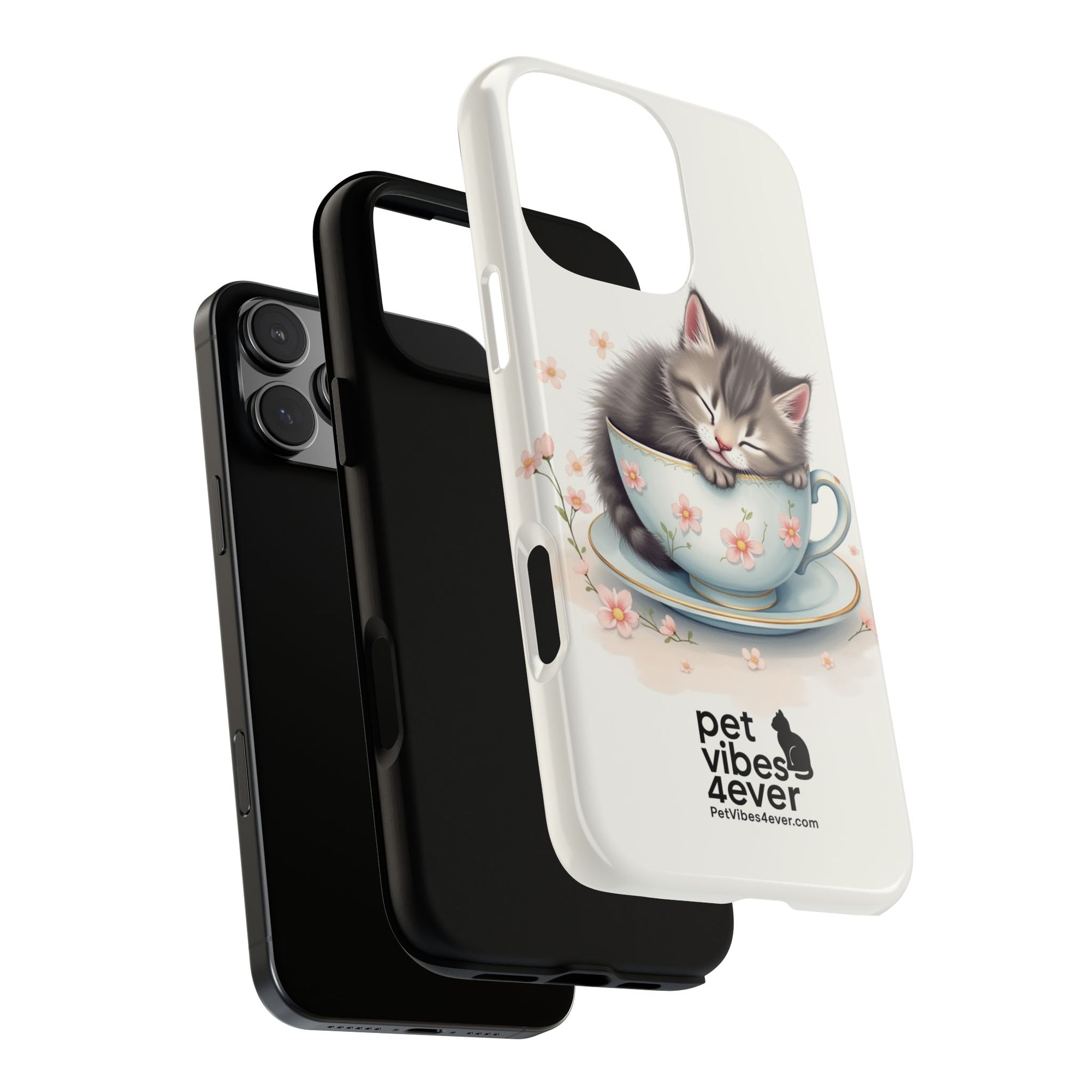 Cute Cat Phone Case - Tough Cases for Animal Lovers, Pet Gifts, Phone Accessories, Kitten Merchandise, Cute Cat Decor
