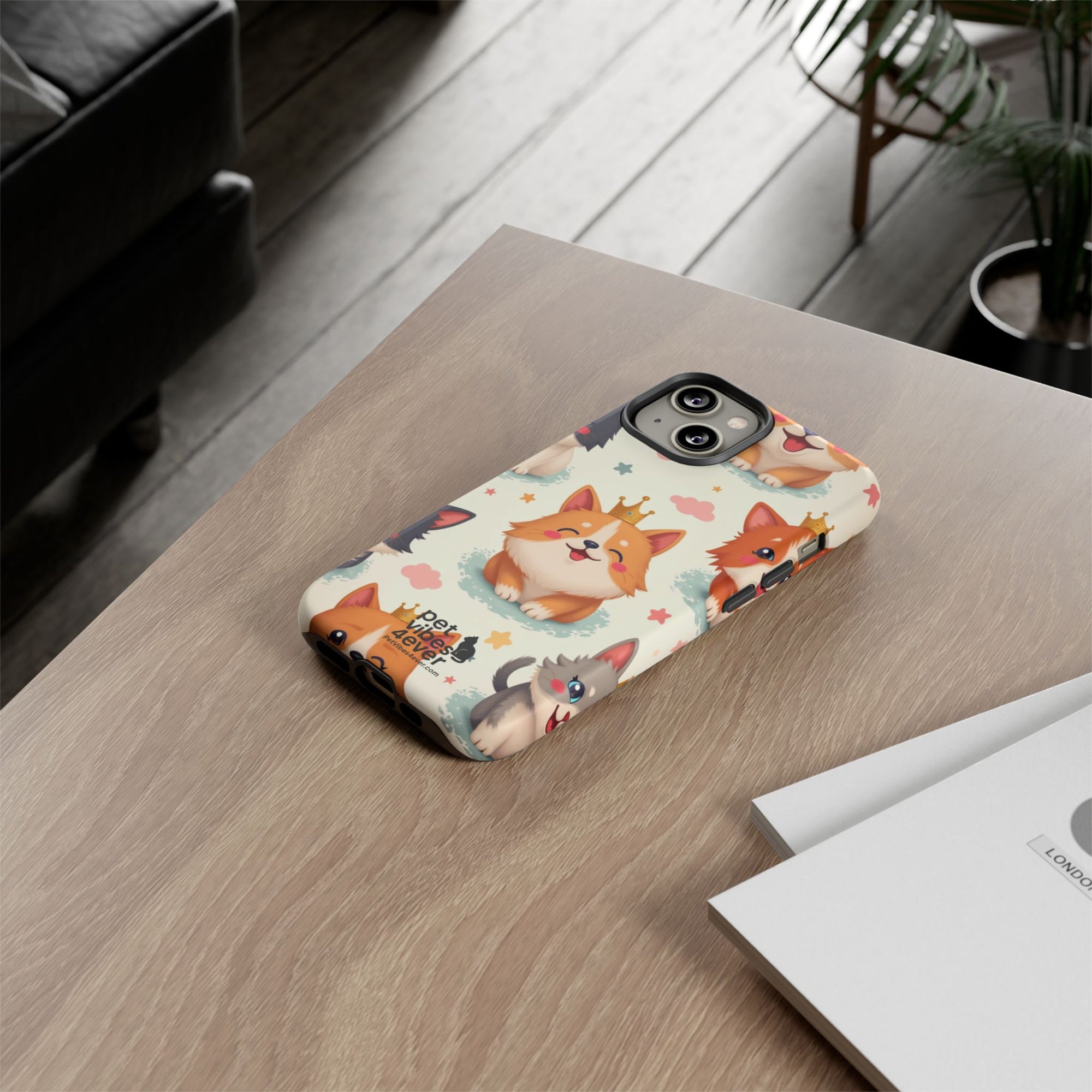 Cute Pet Phone Case, Dog Lover Accessory, Cat Phone Cover, Gift for Animal Lovers, Birthday Present, Pet Vibes Forever