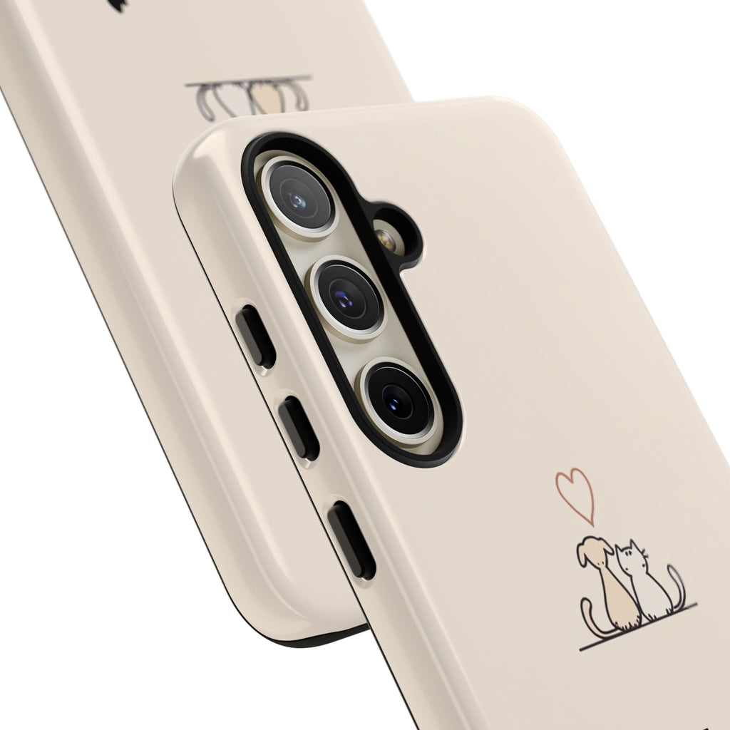 Cute Cat Phone Case - Pet Lovers Gift, Tough Cases, Customizable, Animal Lover, Cat Mom/Dad, Funny Cat Merchandise