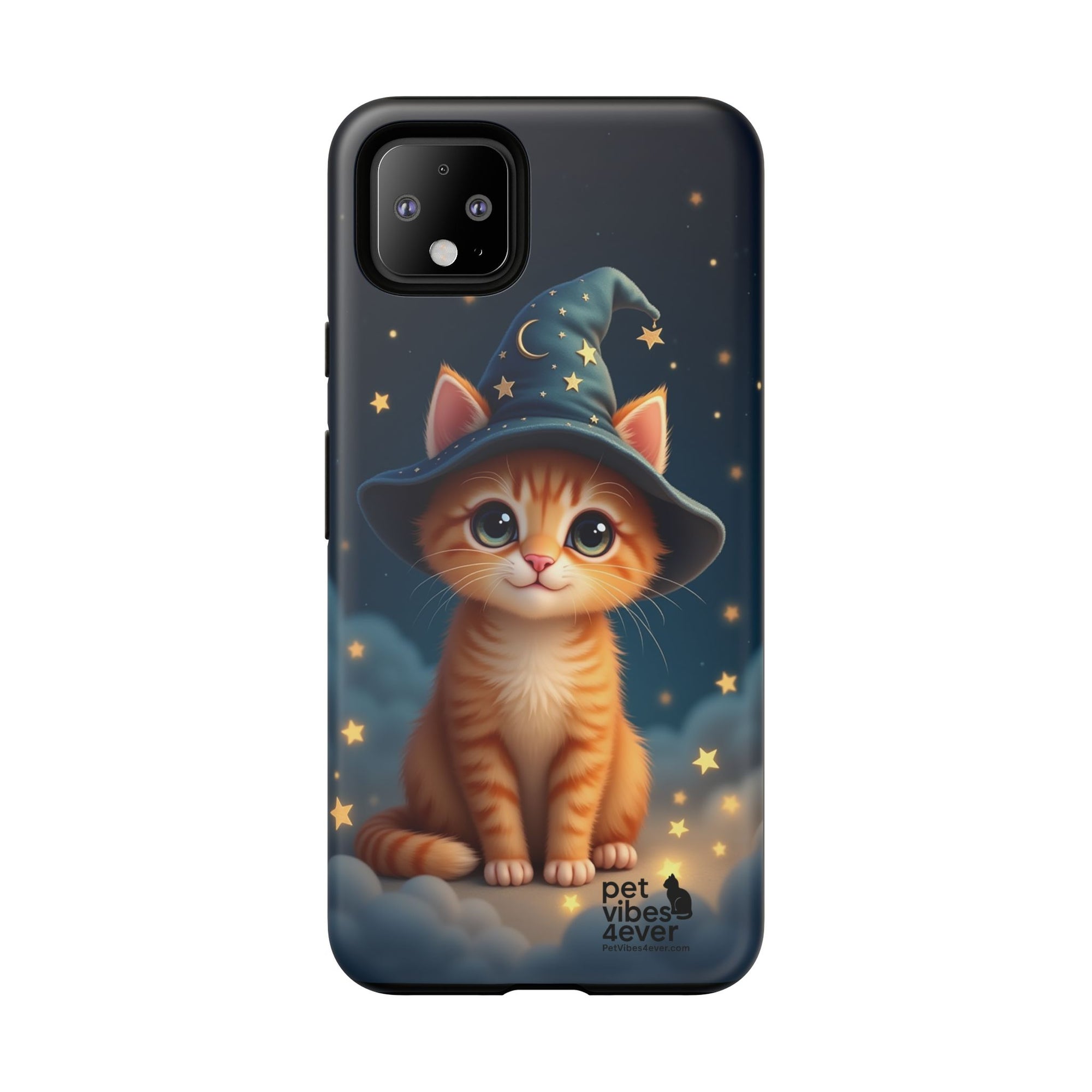 Cat-Themed Phone Case, Cute Cat Case, Pet Lover Gift, Kawaii Phone Accessory, Celestial Cat Design, Stylish Gadget Protector