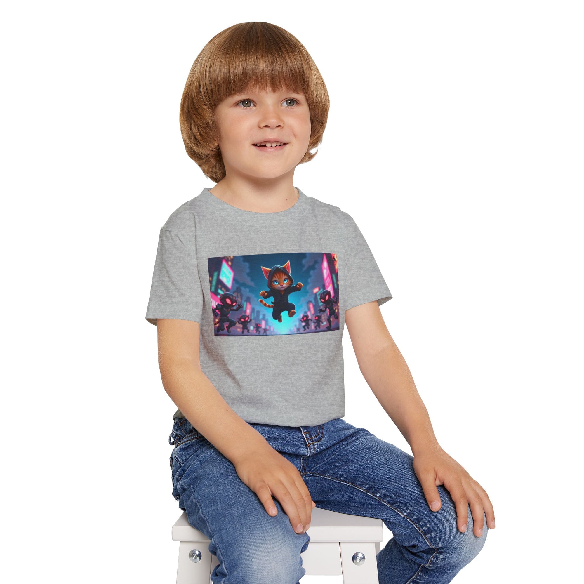 Playful Cartoon Toddler T-Shirt with Fun Design, Kids Apparel, Gift for Toddlers, Birthday Outfit, Everyday Wear, Cartoon Shirt