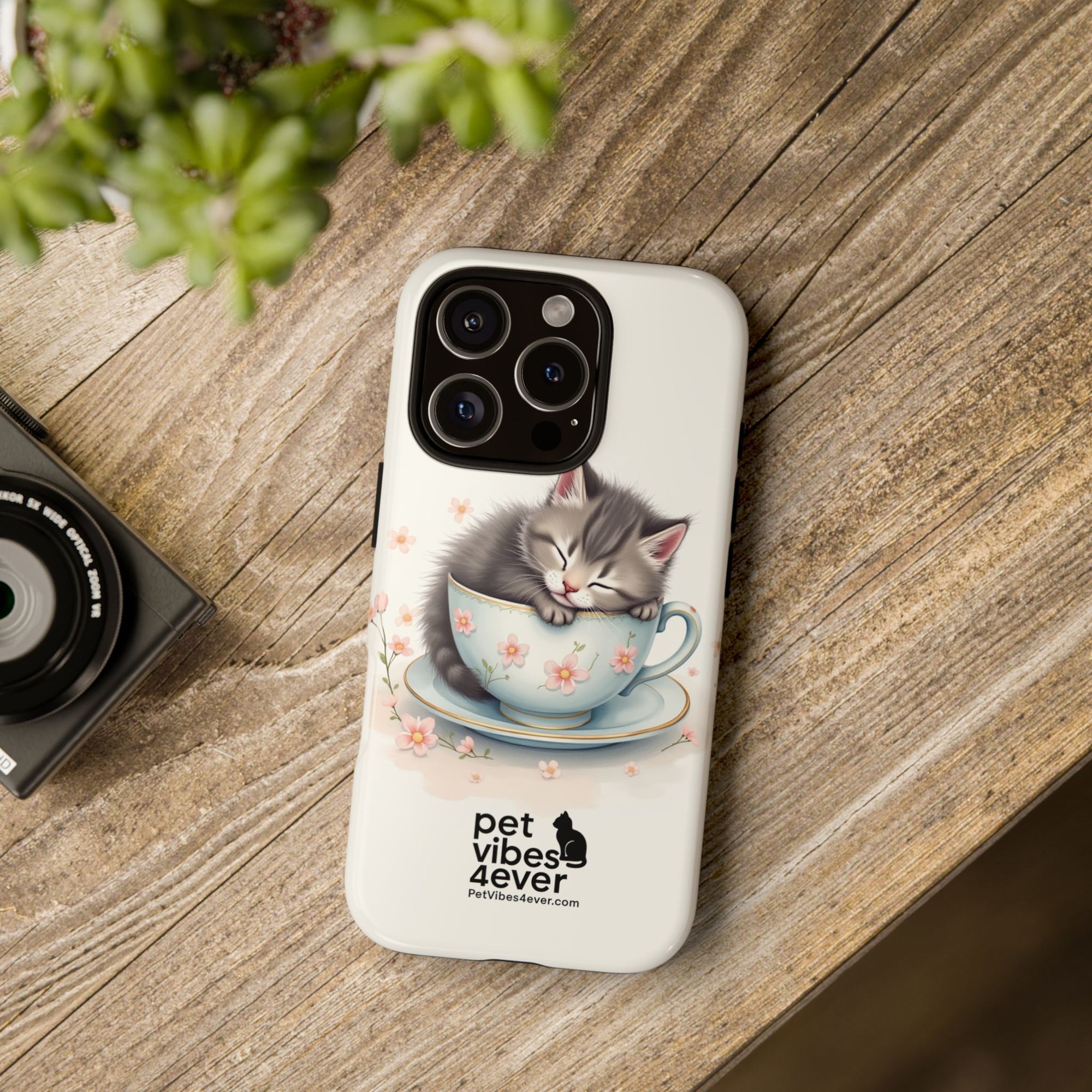 Cute Cat Phone Case - Tough Cases for Animal Lovers, Pet Gifts, Phone Accessories, Kitten Merchandise, Cute Cat Decor