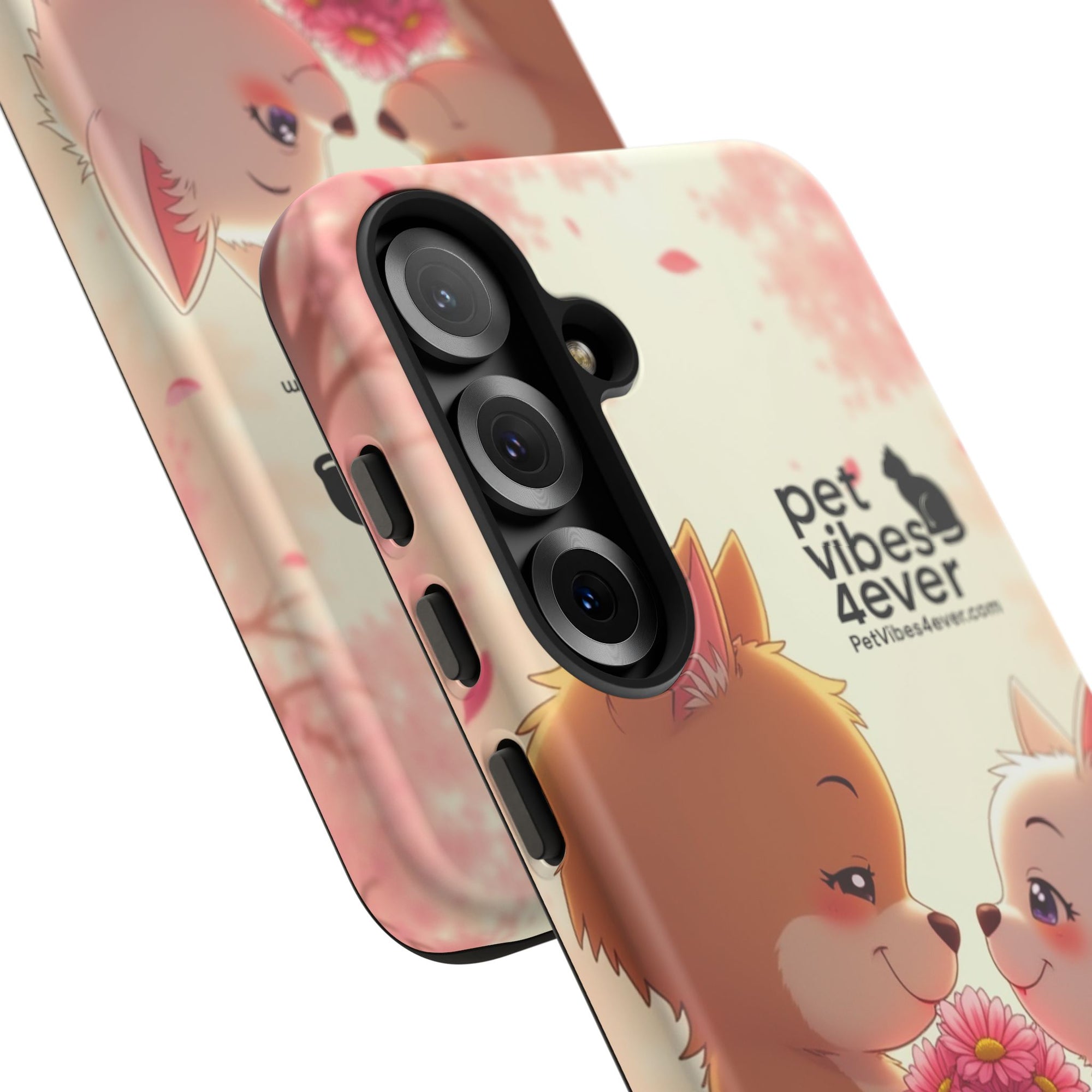 Cute Pet Themed Phone Case, Animal Lovers Gift, Valentine's Day, Cute Phone Cover, Pet Vibes Forever