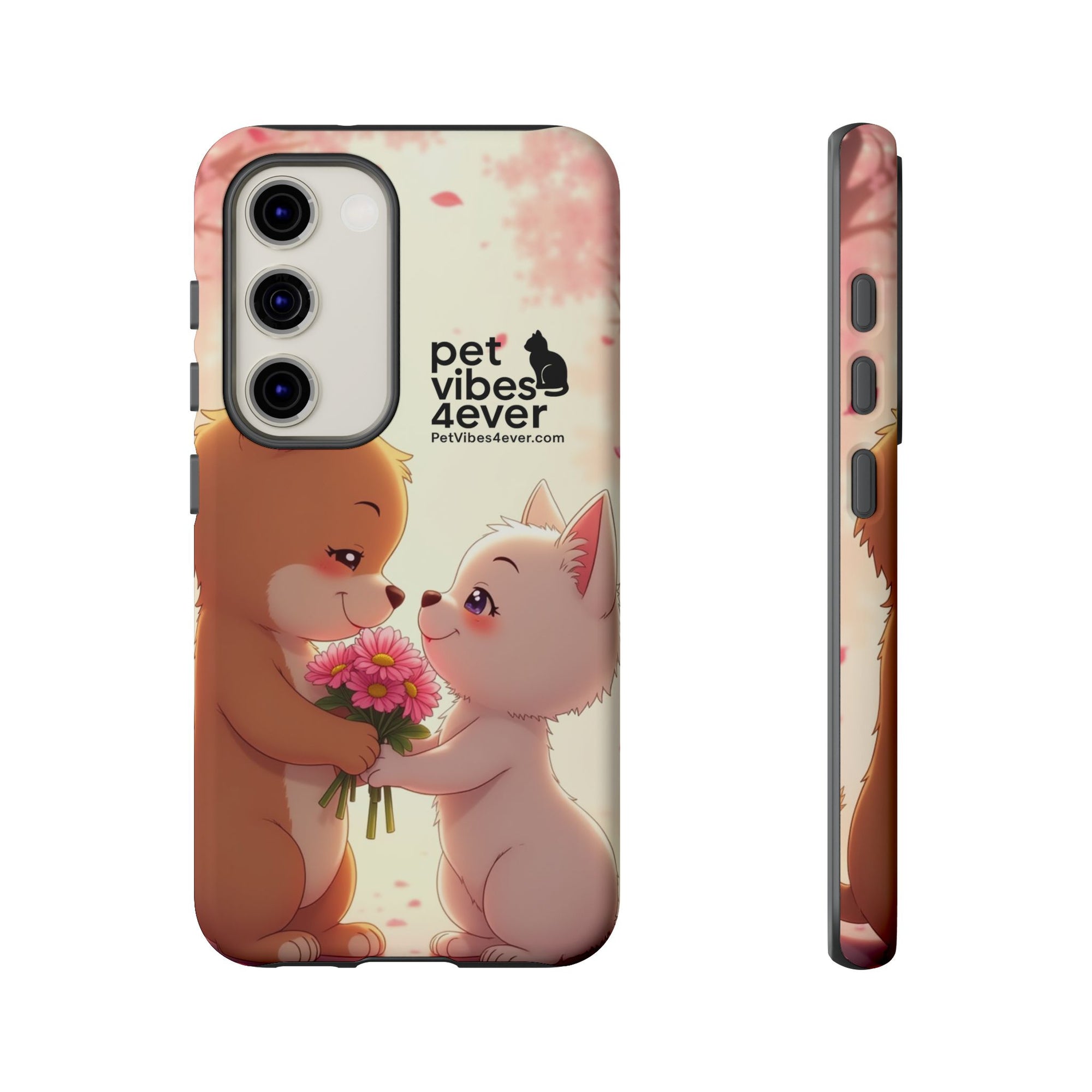 Cute Pet Themed Phone Case, Animal Lovers Gift, Valentine's Day, Cute Phone Cover, Pet Vibes Forever
