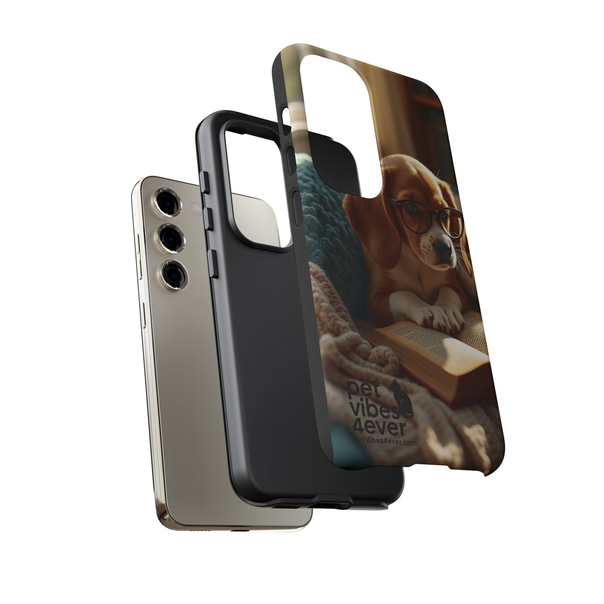 Dog-Themed Phone Case with "Pet Vibes Forever" Design, Cute Dog Accessories, Pet Lover Gift, Phone Cover, Animal Lover Decor