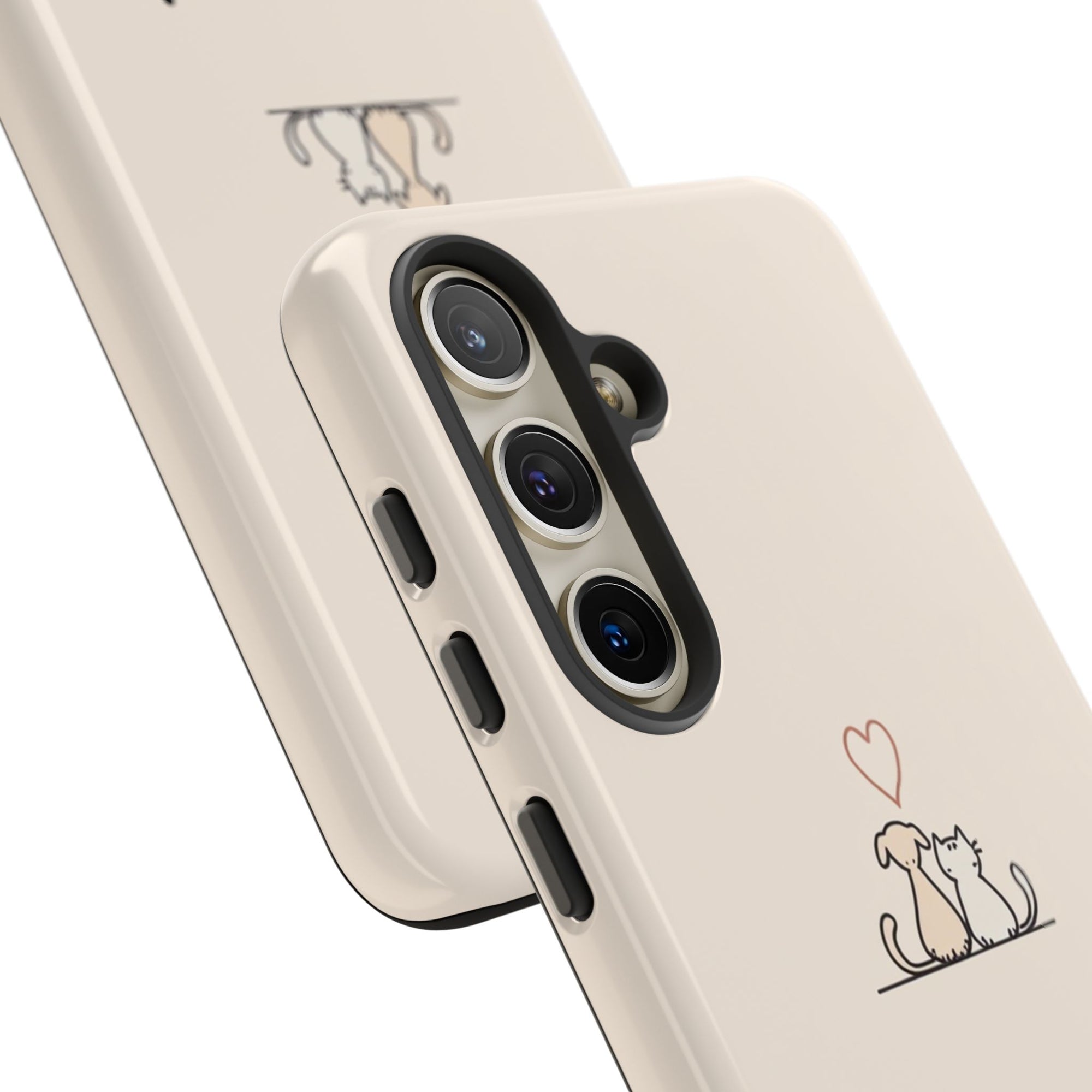 Cute Cat Phone Case - Pet Lovers Gift, Tough Cases, Customizable, Animal Lover, Cat Mom/Dad, Funny Cat Merchandise
