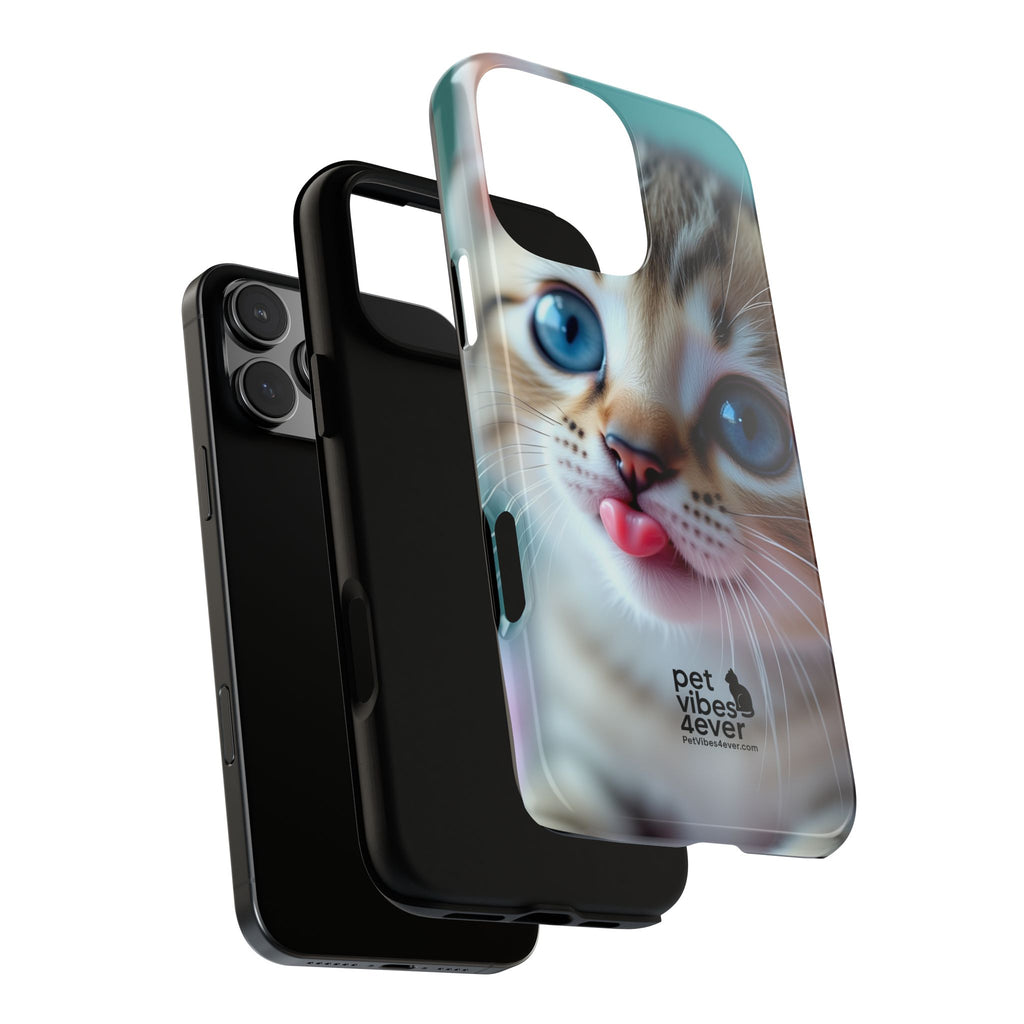 Cute Cat Phone Case, Pet Lover Gift, Funny Animal Protector, Cute Tech Accessories, Cat Mom Gift