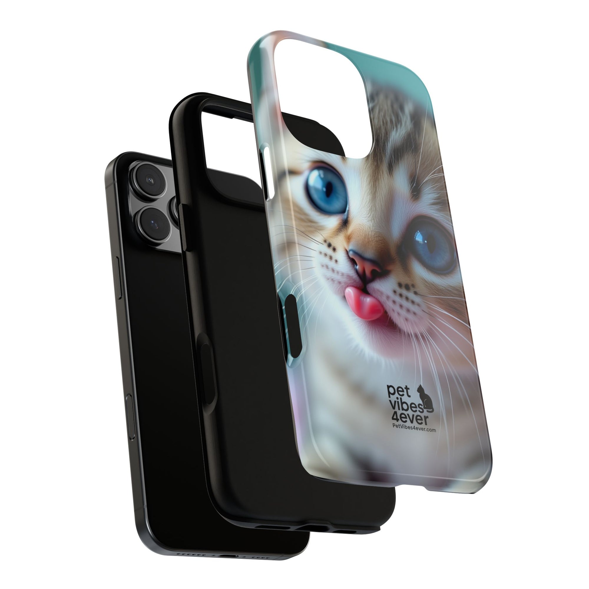 Cute Cat Phone Case, Pet Lover Gift, Funny Animal Protector, Cute Tech Accessories, Cat Mom Gift