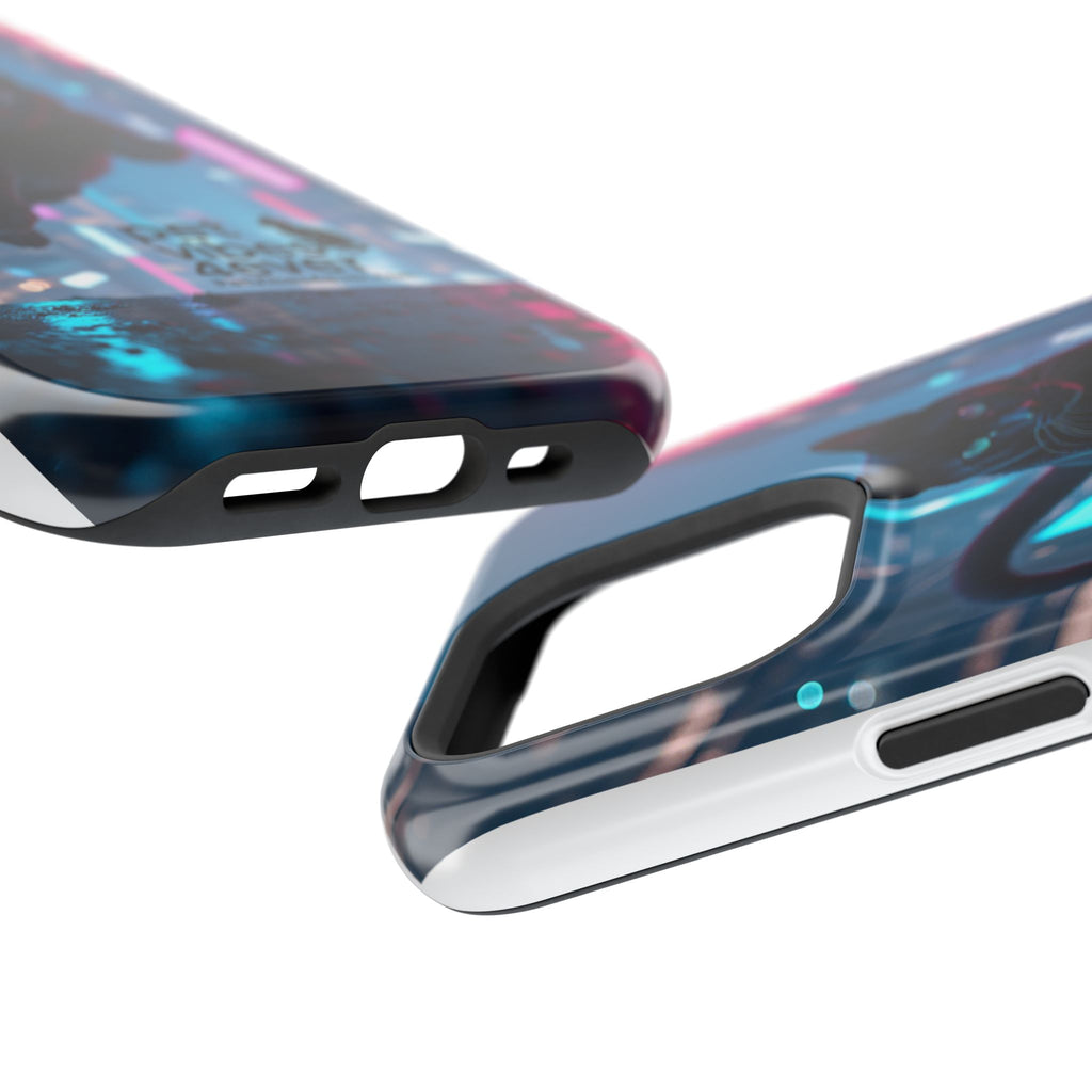 Cat-Themed Phone Case with Pet Vibes Design, Impact-Resistant Phone Case, Gift for Cat Lovers, Cute Pet Merchandise, Stylish Phone Accessory