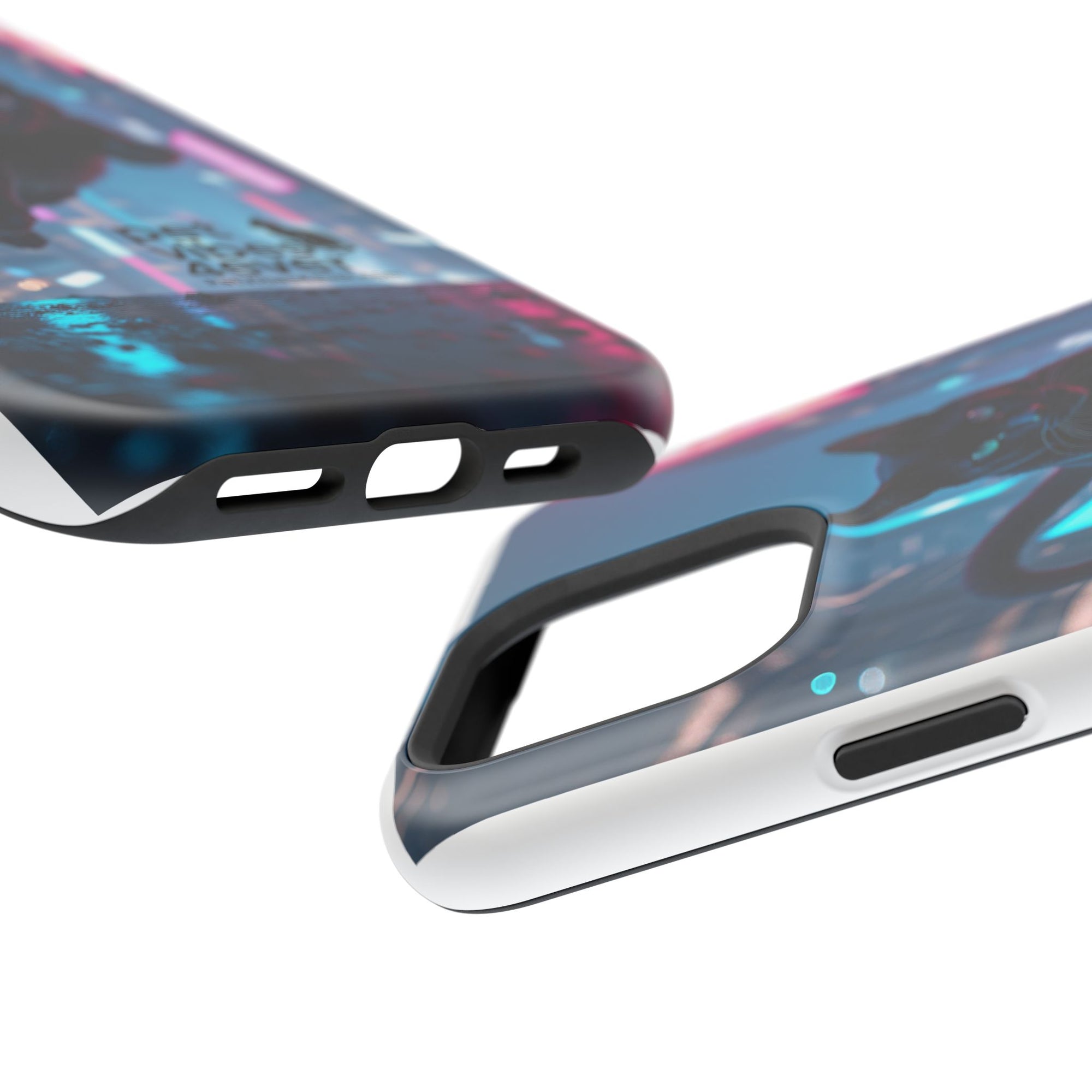 Cat-Themed Phone Case with Pet Vibes Design, Impact-Resistant Phone Case, Gift for Cat Lovers, Cute Pet Merchandise, Stylish Phone Accessory