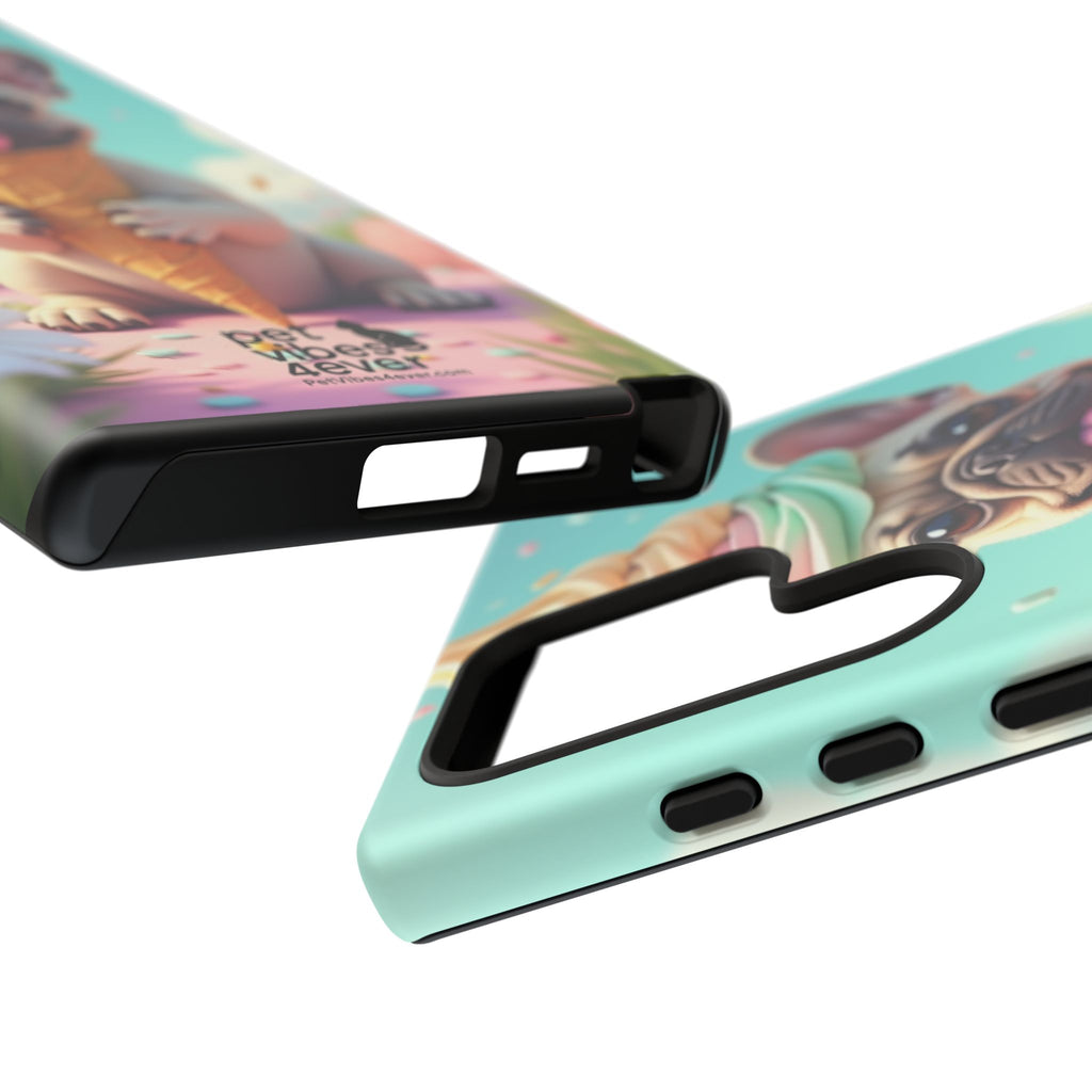 Cute Dog Phone Case, Pet Lover Gift, Tough iPhone/Android Cover, Dog Art, Fun Phone Accessory