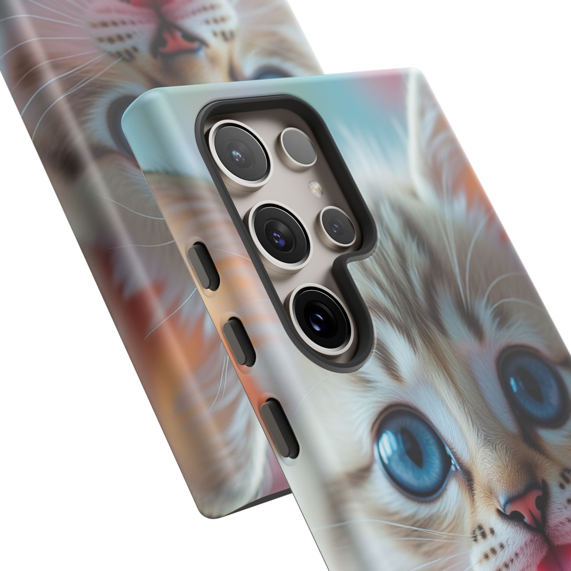 Cute Cat Phone Case with Pet Vibes, Perfect Gift for Cat Lovers, Fun Tech Accessories for Birthdays, Animal Lovers, Kawaii Style