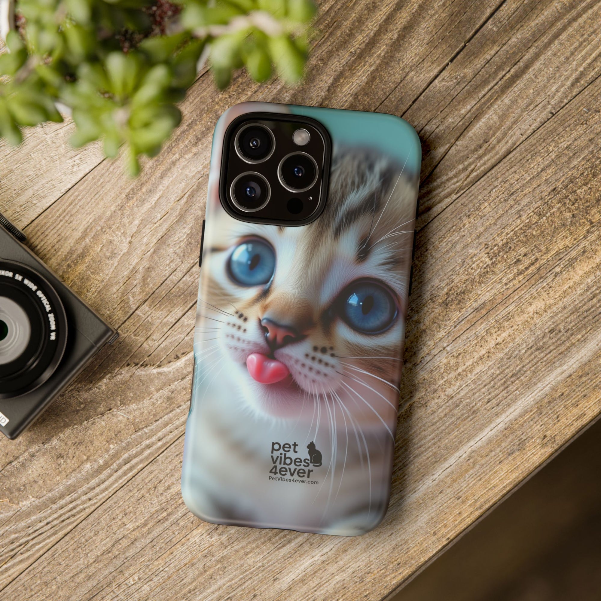 Cute Cat Phone Case, Pet Lover Gift, Funny Animal Protector, Cute Tech Accessories, Cat Mom Gift