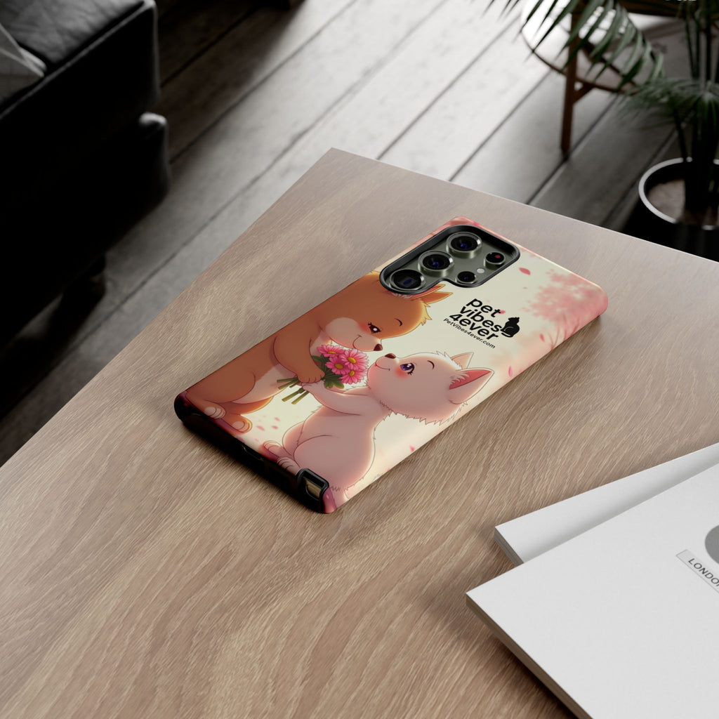 Cute Pet Themed Phone Case, Animal Lovers Gift, Valentine's Day, Cute Phone Cover, Pet Vibes Forever
