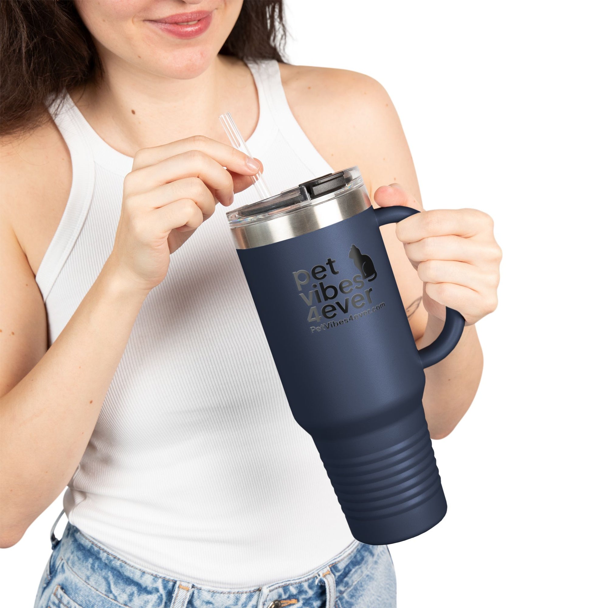 Pet Vibes Insulated Travel Mug | 40oz Coffee Cup for Animal Lovers | Personalized Gift | Eco-Friendly Drinkware | Travel Accessory | [...]