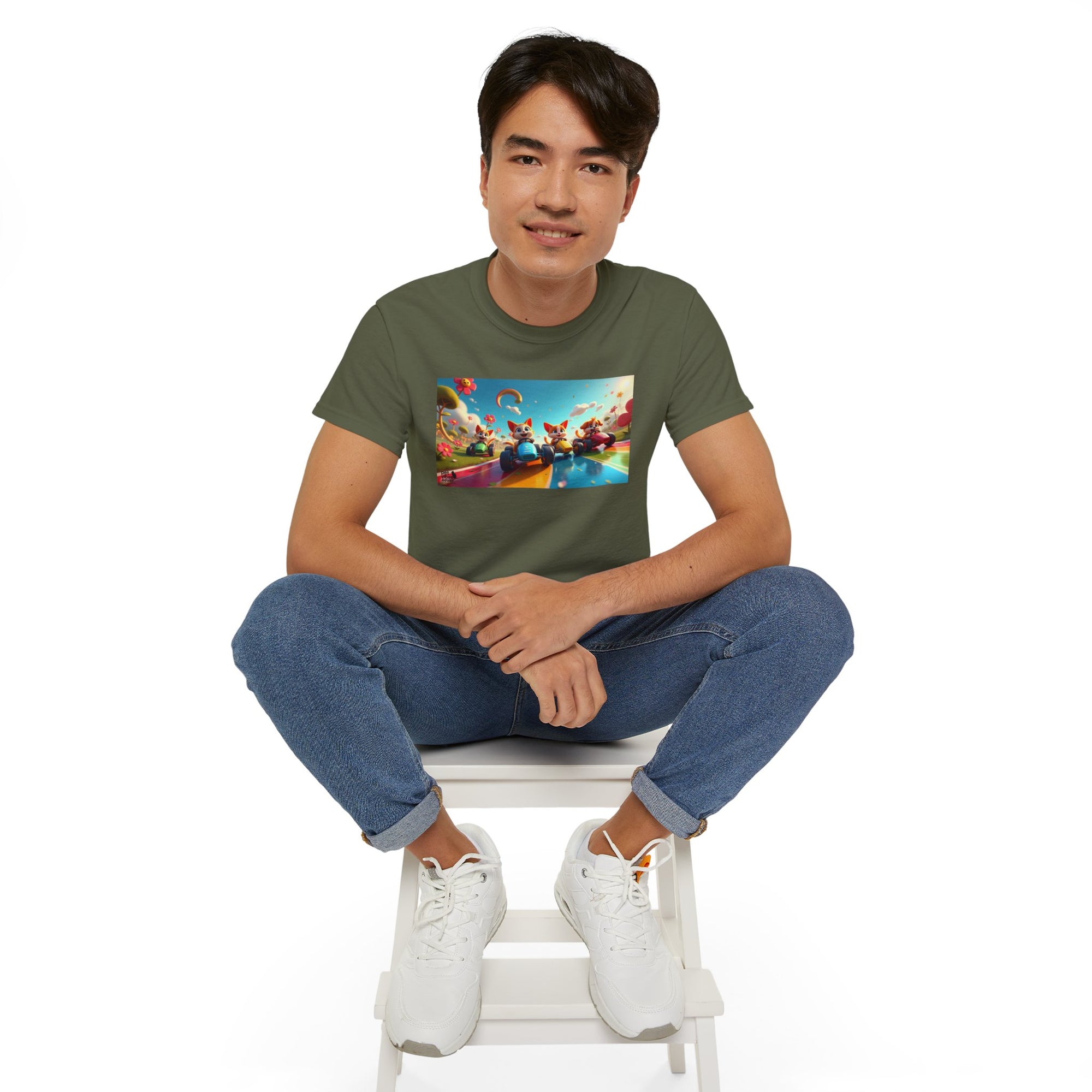 Colorful Fantasy Art Tee, Unisex Tee, Graphic T-Shirt, Fun Gift, Casual Wear, Summer Style, Festival Fashion