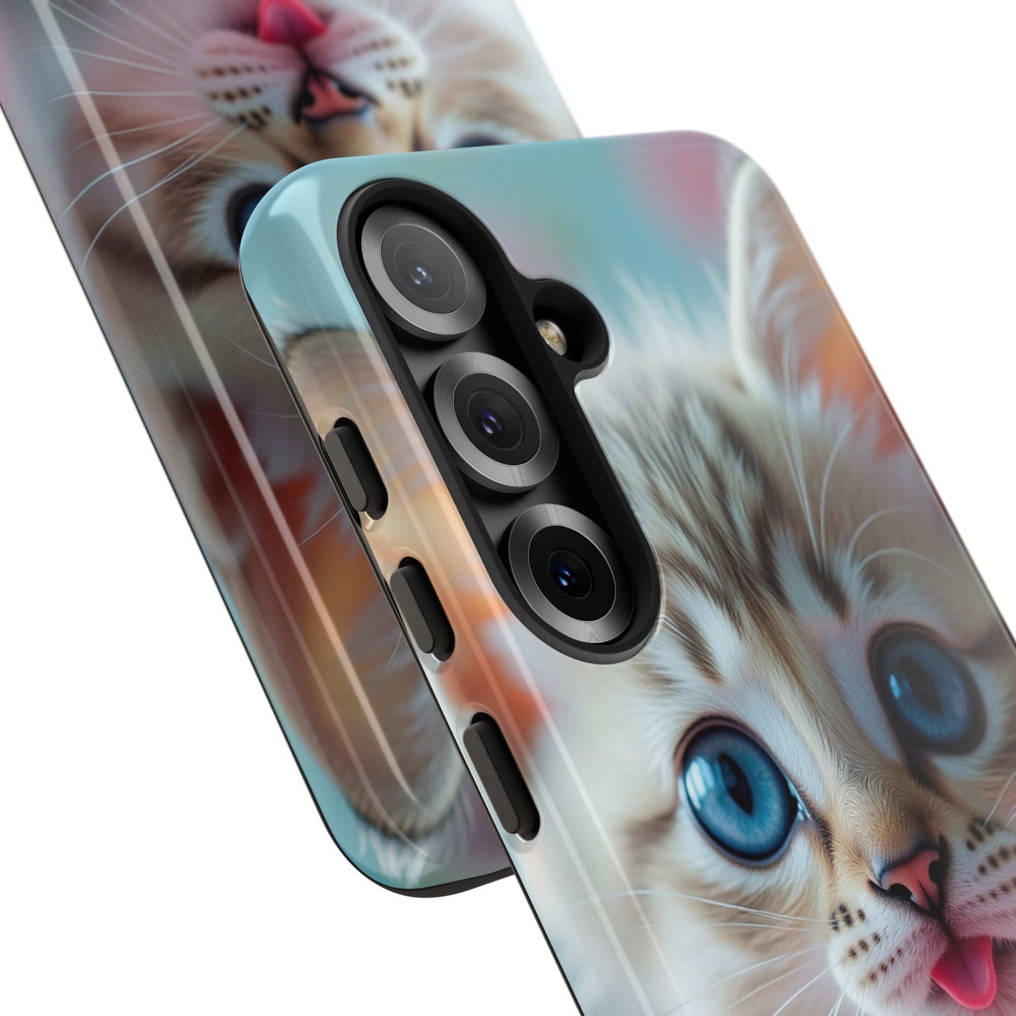Cute Cat Phone Case with Pet Vibes, Perfect Gift for Cat Lovers, Fun Tech Accessories for Birthdays, Animal Lovers, Kawaii Style