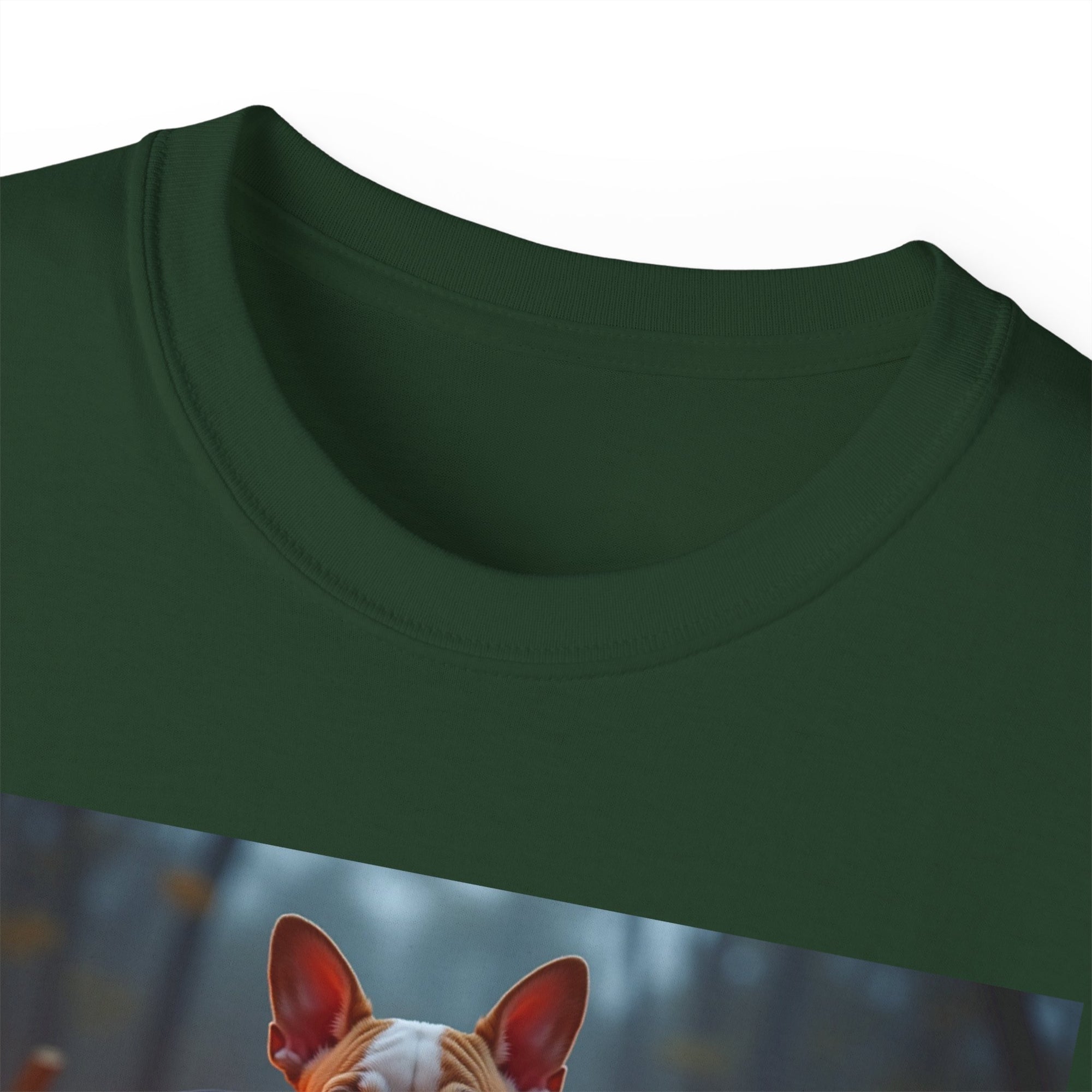 Halloween Dog Graphic Tee, Pumpkin Shirt, Fall Apparel, Casual Wear for Pet Lovers, Unisex Halloween T-Shirt