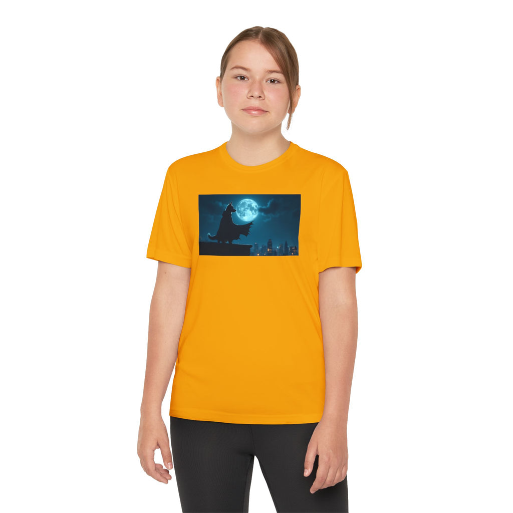 Youth Competitor Tee with Bold Eclipse Design, Perfect for Sports Events, Birthdays, Fun Outings, Team Spirit, Unique Gift Idea