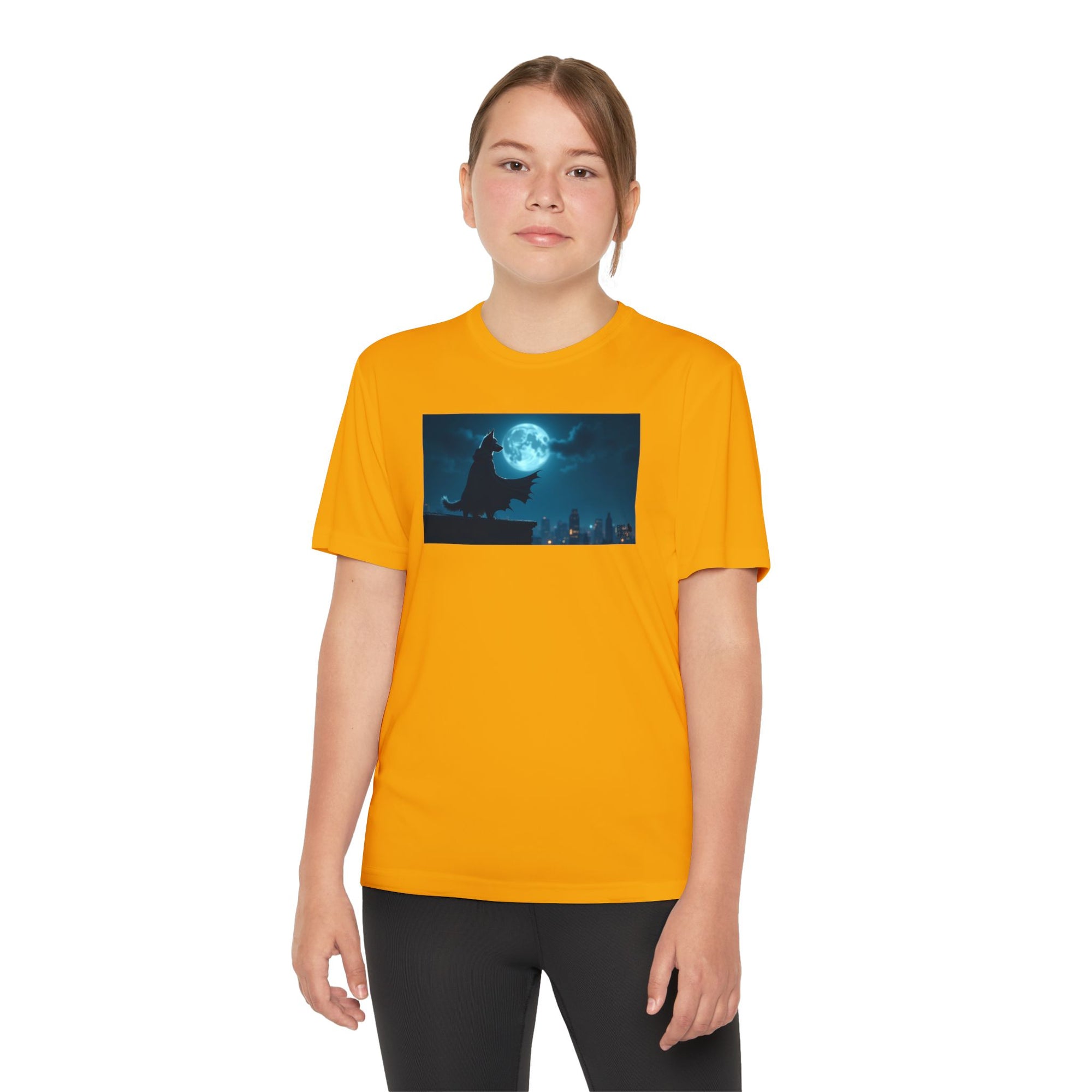 Youth Competitor Tee with Bold Eclipse Design, Perfect for Sports Events, Birthdays, Fun Outings, Team Spirit, Unique Gift Idea